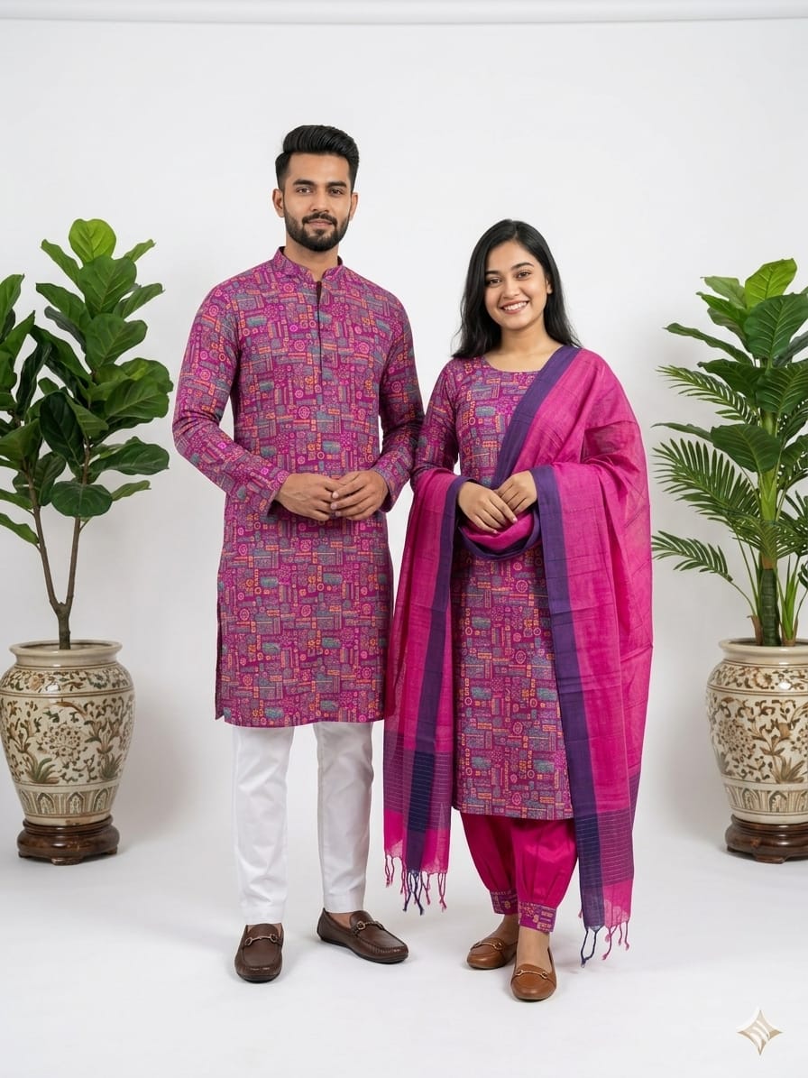 Couple outfit and panjabi set Bangladesh guide from OmegaBD