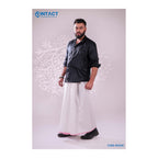 Intact Luxurious White Color Lungi main product photo