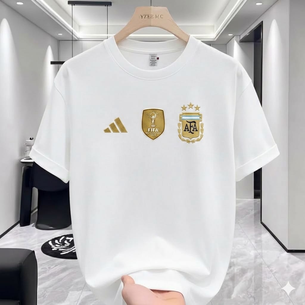 Premium Drop Shoulder T-Shirt White Argentina product image