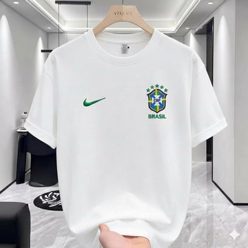 Premium Drop Shoulder T-Shirt White Brazil product image