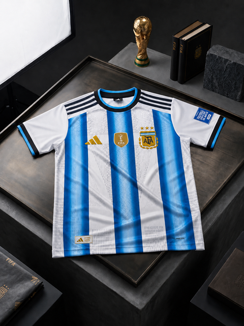 World Cup Jersey Embroidery Sky Blue White Argentina product image