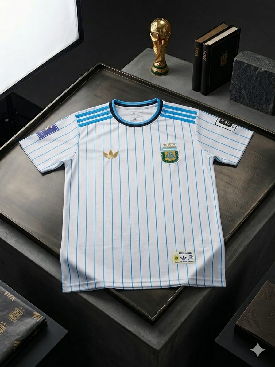 World Cup Jersey Embroidery White Sky Blue Argentina product image