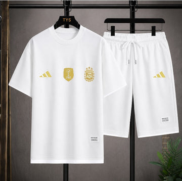 World Cup Mash T-Shirt and Short Pant Set White Argentina product image