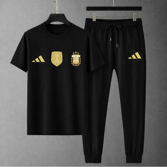 World Cup Mash T-Shirt Trouser Combo Black Argentina product image