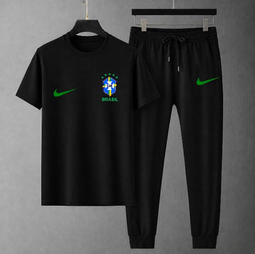 World Cup Mash T-Shirt Trouser Combo Black Brazil product image