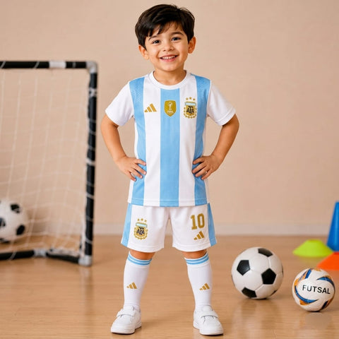 Baby World Cup Jersey Argentina - Model Worn View