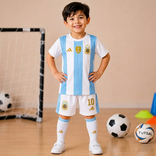 Baby World Cup Jersey Argentina - Model Worn View