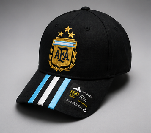 World Cup Embroidery Cap - Argentina Black