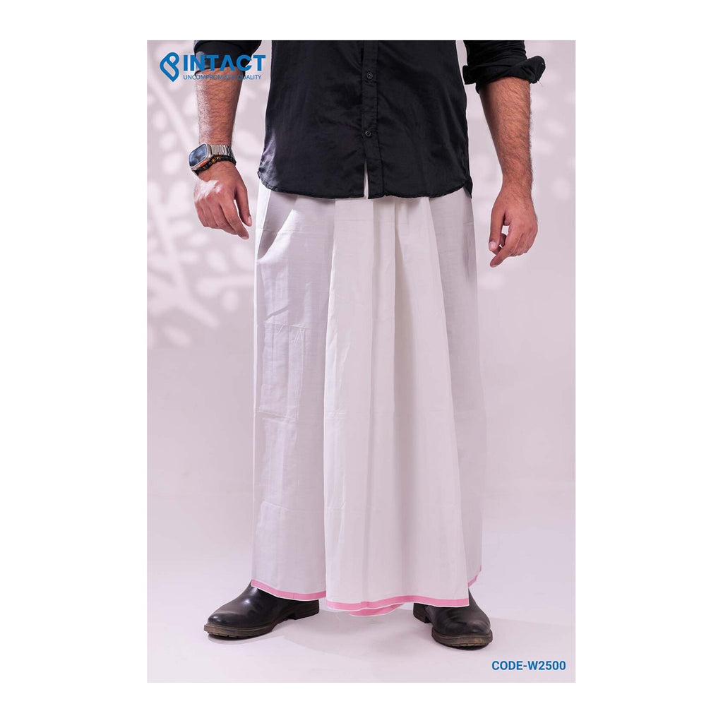 Intact Luxurious White Color Lungi product photo 3