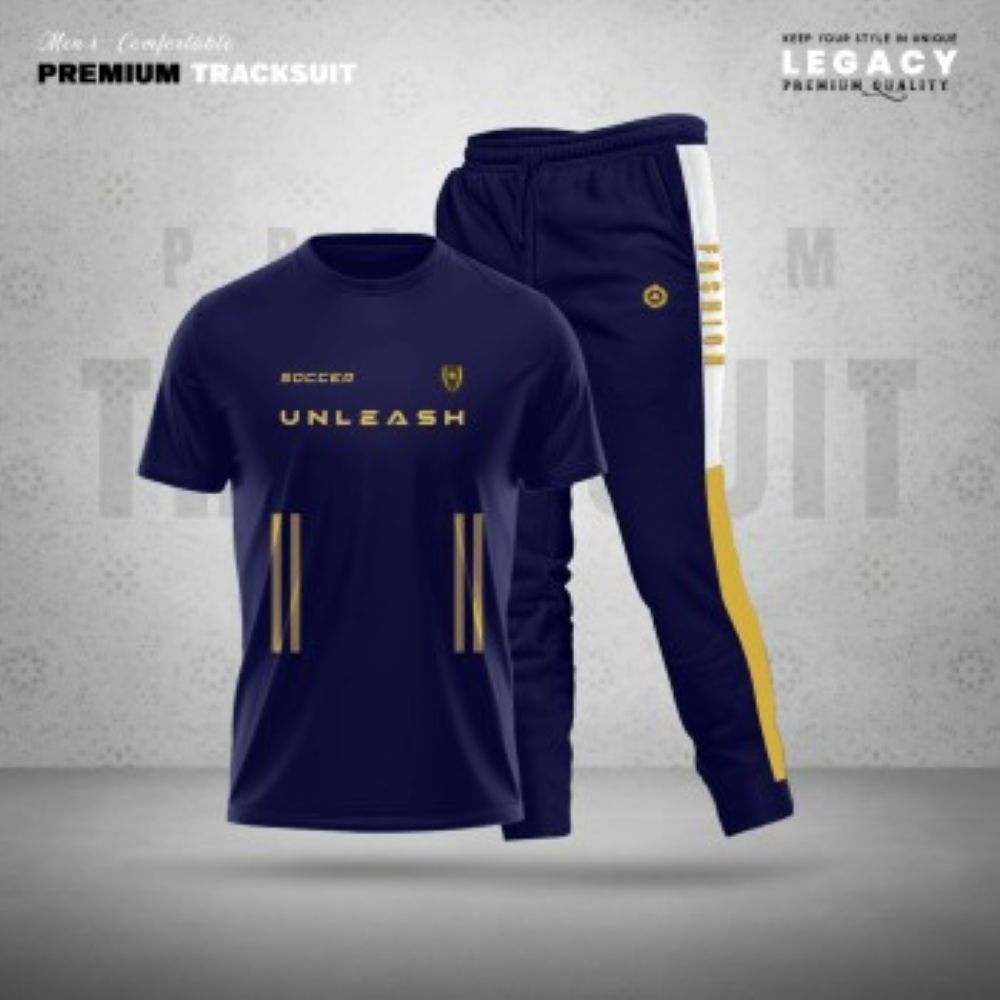 Imported PP T-Shirt and Trouser Set - Navy Urban Back