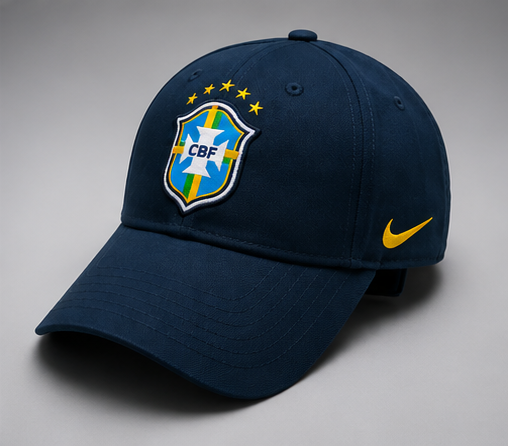 World Cup Embroidery Cap - Brazil Navy