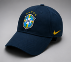 World Cup Embroidery Cap - Brazil Navy
