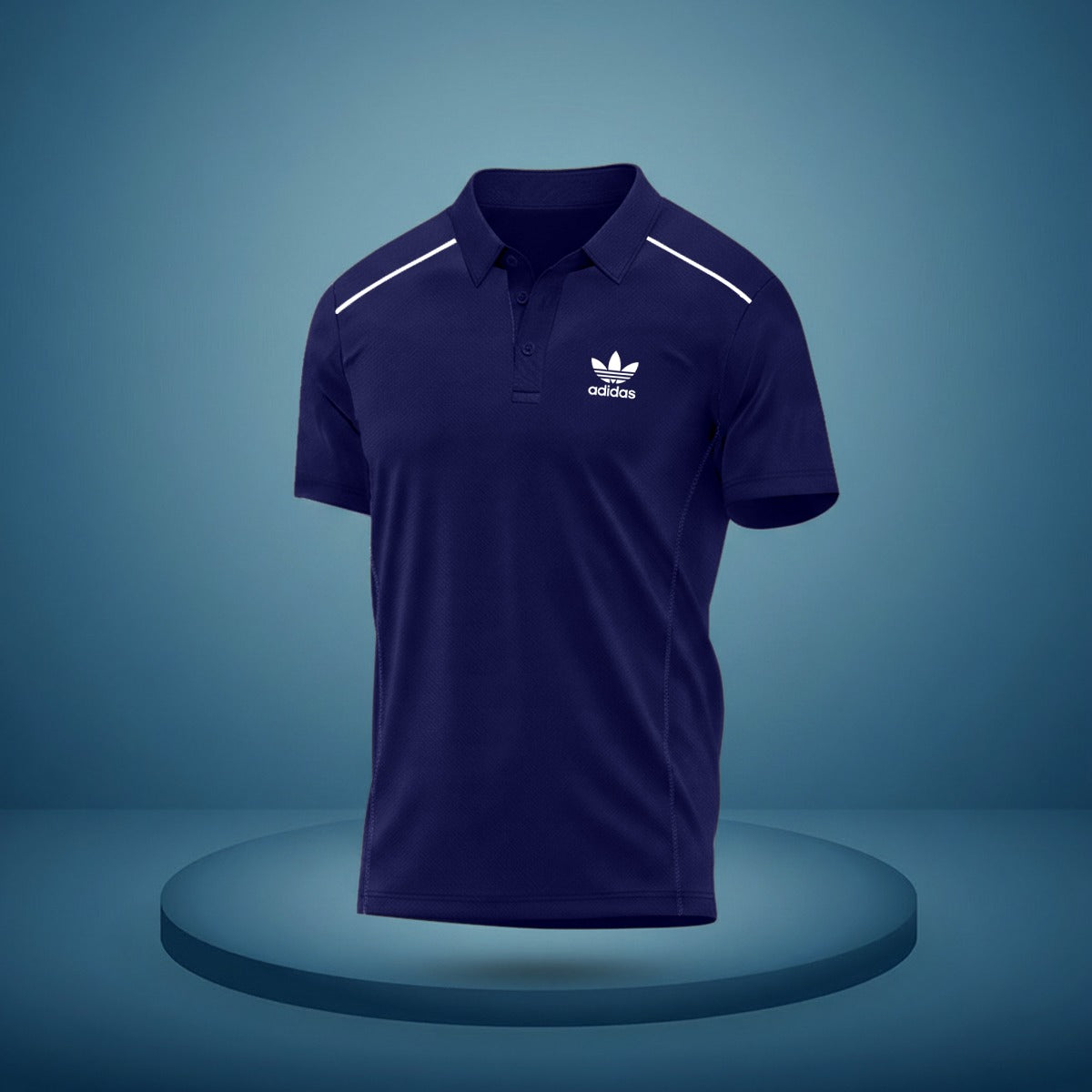 Stylish Premium Polo Shirt - Navy Blue