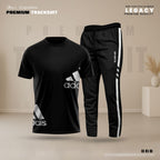 Imported PP T-Shirt and Trouser Set - Black Logo Style