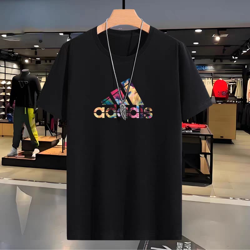 Premium Drop Shoulder T-Shirt Sports Graphic Collection - Black Triangle Logo