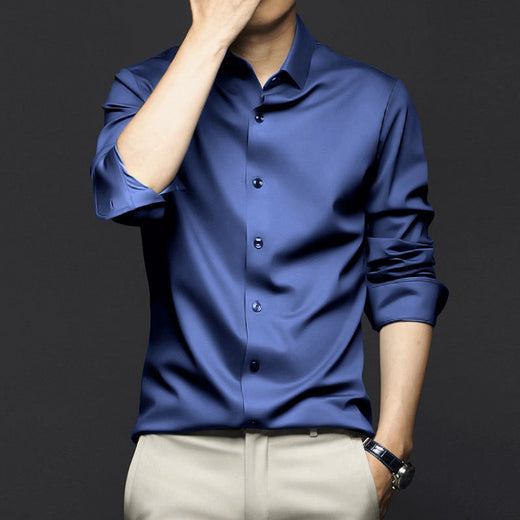 Premium Formal Cotton Shirt Royal Blue