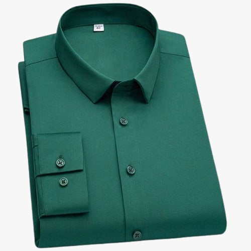 Long Sleeve Formal Shirt For Men Green