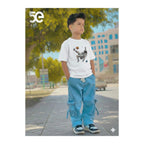 Boys Denim Pant and T-Shirt Set Graphic Prints - 12 White Panda Graphic