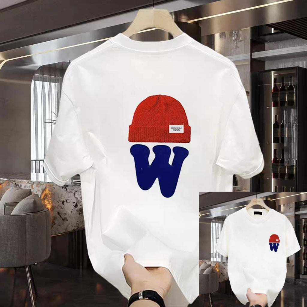 Premium Drop Shoulder T-Shirt - 12 White Cap W Graphic