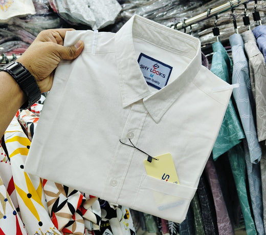Premium Solid Shirt White