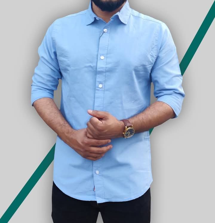 Stylish Shirt Sky Blue product photo | OmegaBD