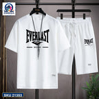 Mash T-Shirt and Shorts Combo White Everlast Boxing Graphic product photo | OmegaBD
