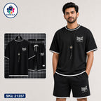 Mash T-Shirt and Shorts Combo Black Everlast Small Logo Bangladeshi model preview | OmegaBD