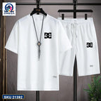 Mash T-Shirt and Shorts Combo White DC Star Logo product photo | OmegaBD