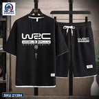 Mash T-Shirt and Shorts Combo Black WRC Racing product photo | OmegaBD