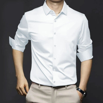 China Stitch Formal Shirt White product photo | OmegaBD