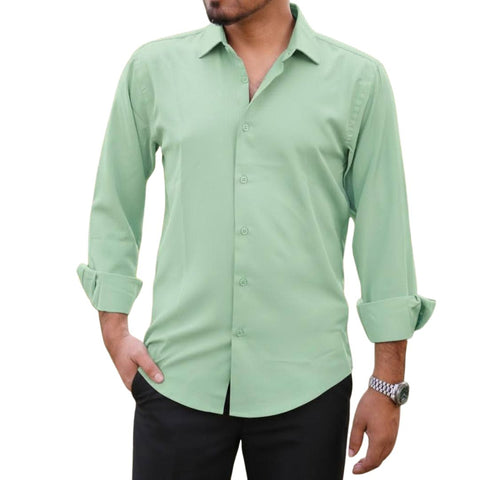 Solid Color Shirt Mint Green product photo | OmegaBD