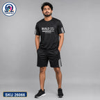 Mash T-Shirt and Shorts Combo Black Build Dream Text Bangladeshi model preview | OmegaBD