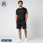Mash T-Shirt and Shorts Combo Black Minimal Script Bangladeshi model preview | OmegaBD