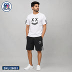 Mash T-Shirt and Shorts Combo White X Eyes Smile Bangladeshi model preview | OmegaBD