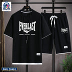 Mash T-Shirt and Shorts Combo Black Everlast Boxing product photo | OmegaBD