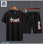 Mash T-Shirt and Shorts Combo Black Atomic Side Graphic product photo | OmegaBD
