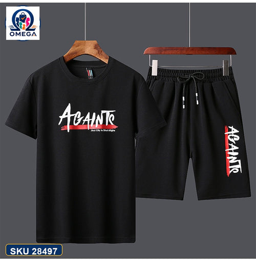 Mash T-Shirt and Shorts Combo Black Atomic Side Graphic product photo | OmegaBD