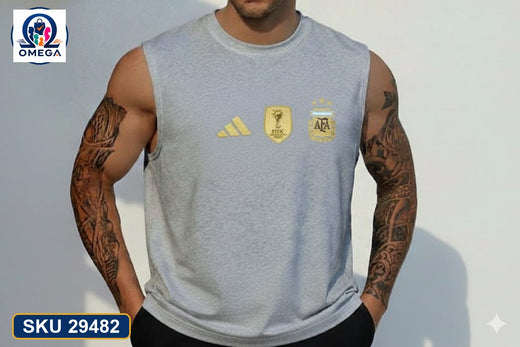 World Cup Mash Combo Tank Top Grey Argentina