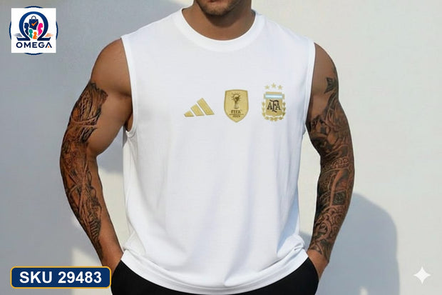 World Cup Mash Combo Tank Top White Argentina
