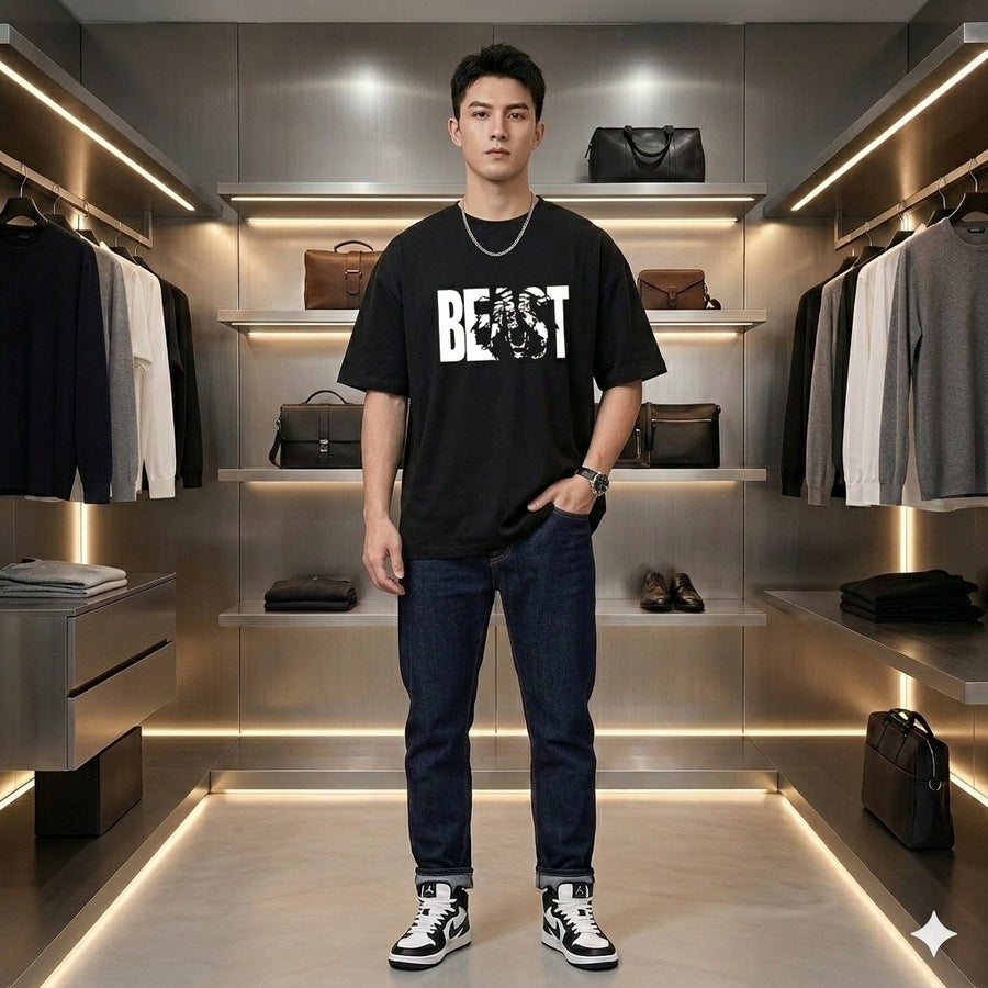 Stylish Drop Shoulder T-Shirt Design 02 product photo | OmegaBD
