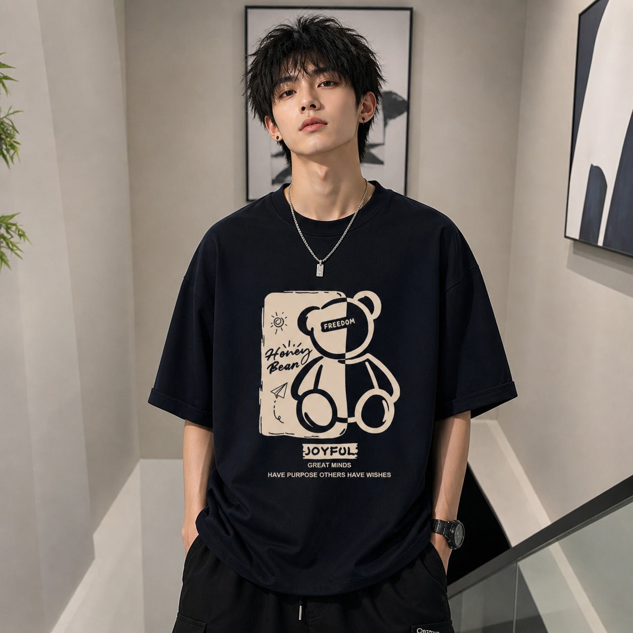 Stylish Drop Shoulder T-Shirt Design 15 product photo | OmegaBD