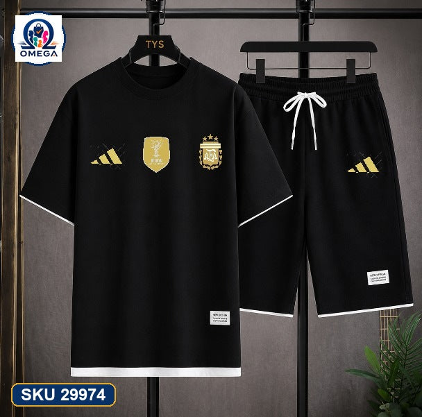World Cup Mash Combo Shorts Black Argentina real product photo | OmegaBD
