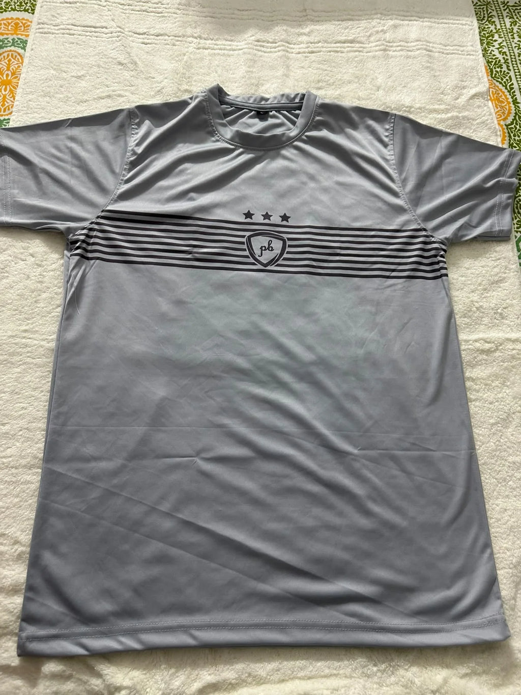 Grey stripe T-shirt from 5 Pieces Combo - OmegaBD