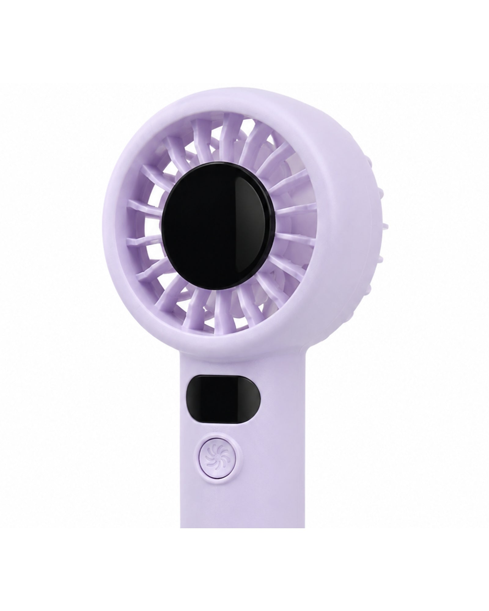 Compact Mini Rechargeable Fan head and grille close-up