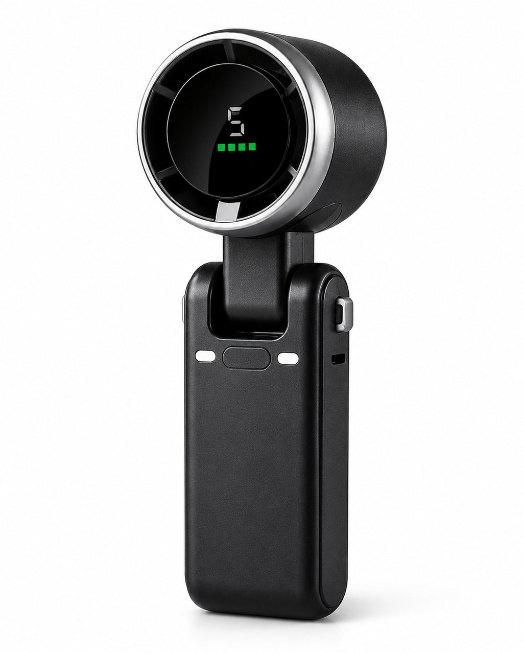 Portable Handheld Turbo Fan 5 Speed black front view