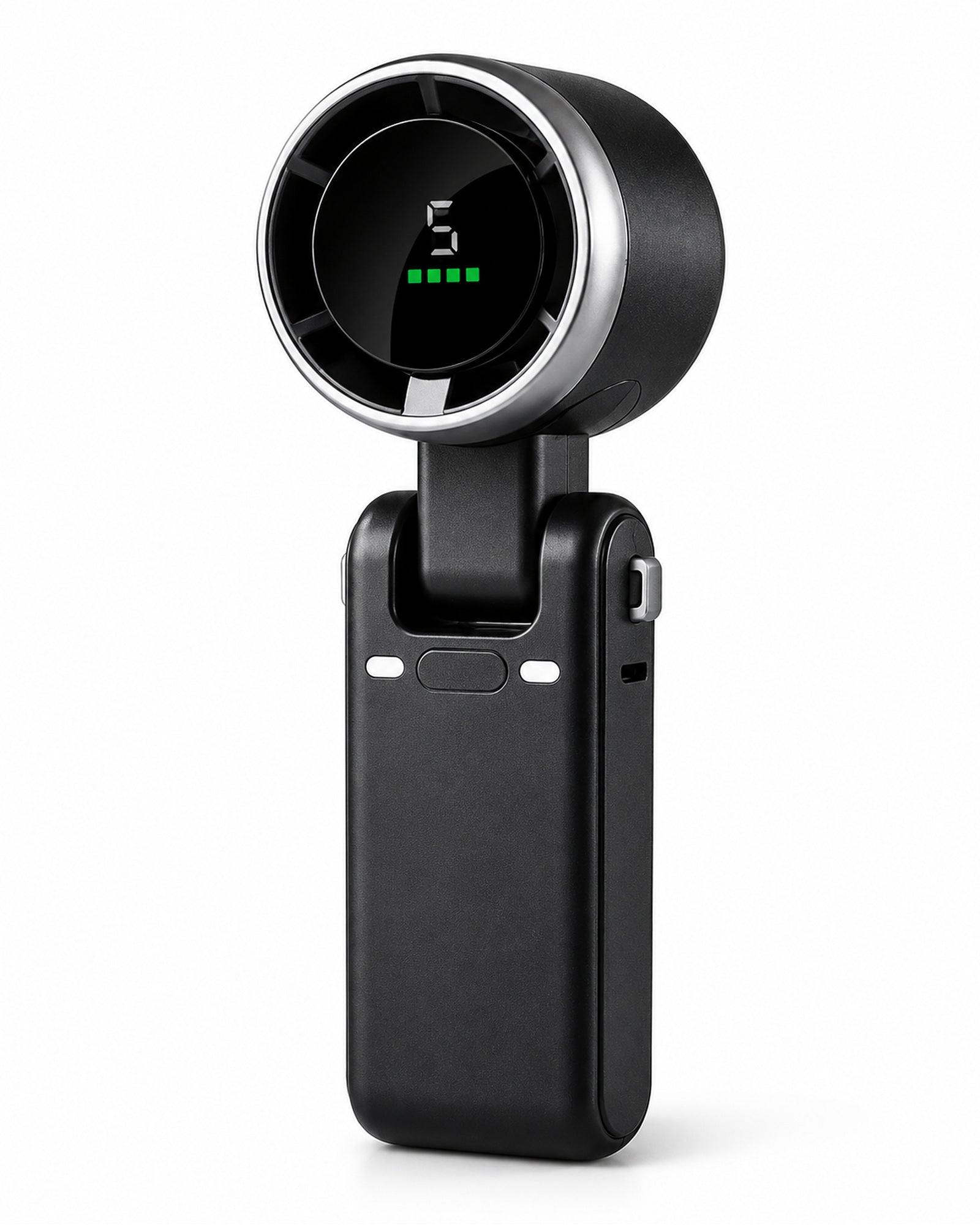 Portable Handheld Turbo Fan 5 Speed black front view