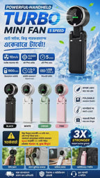 OmegaBD Portable Handheld Turbo Fan 5 Speed real product demo video