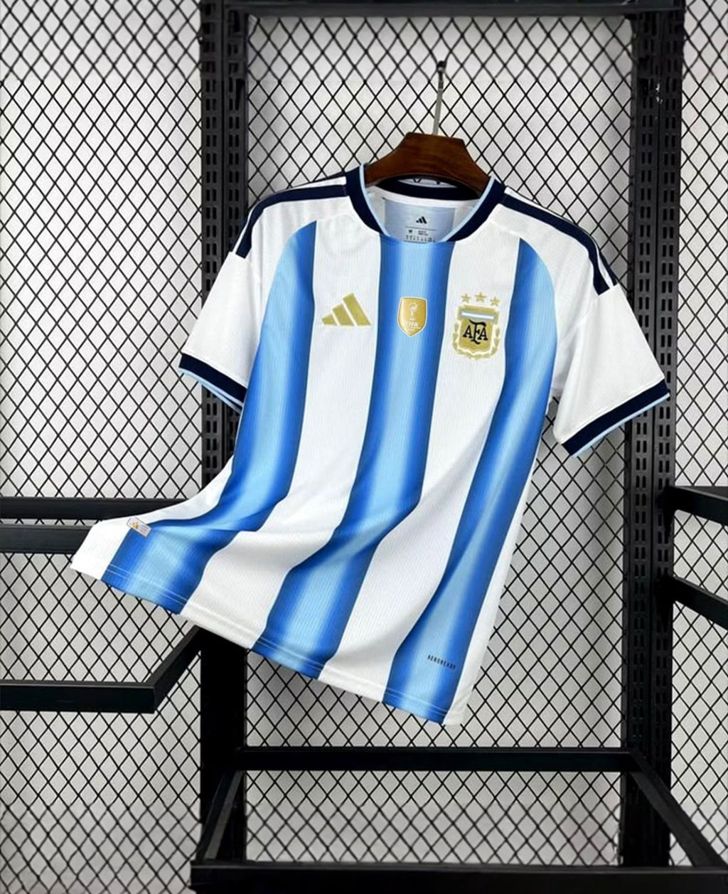 World Cup Embroidery Jersey Argentina Sky Blue White single product photo